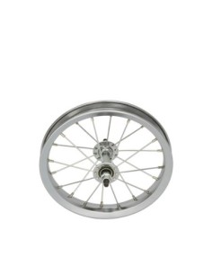 12 Steel Front Wheel 20 Spoke 14g UCP 3/8 Axle Chrome.